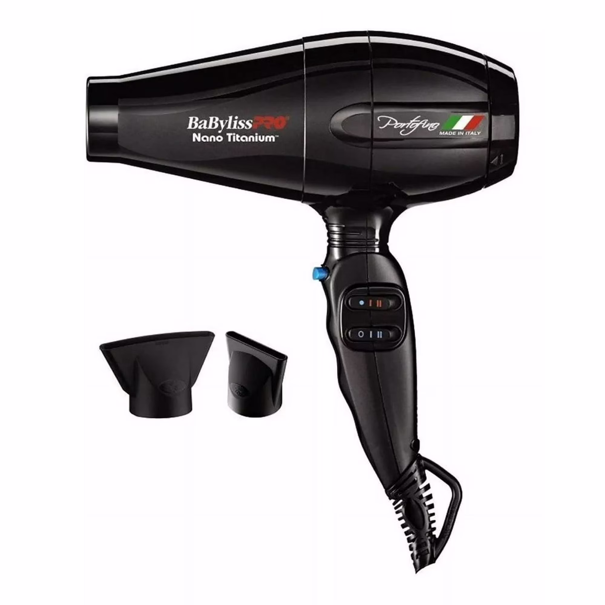 Babyliss Secador Nano titanium Portofino 6600 Black 2000 WATTS