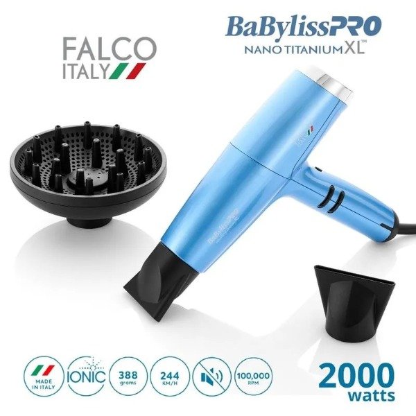 Secador Babylisspro Nano Titanium XL Falco Italy